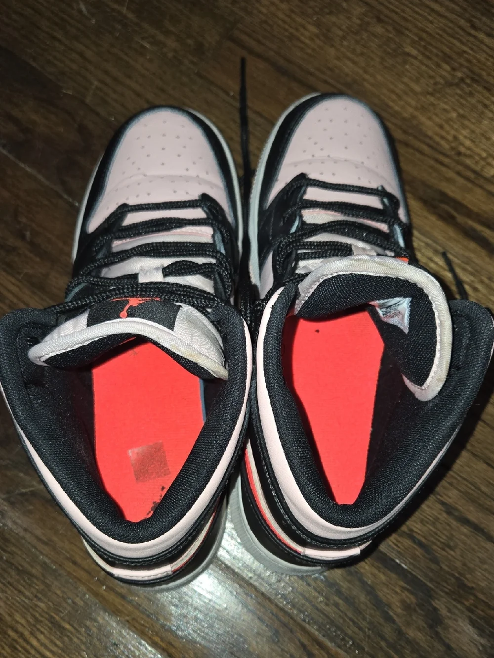 Air Jordan 1 mid Atmosphere  Pink Black 7y Womens 8.5 - Picture 5 of 14